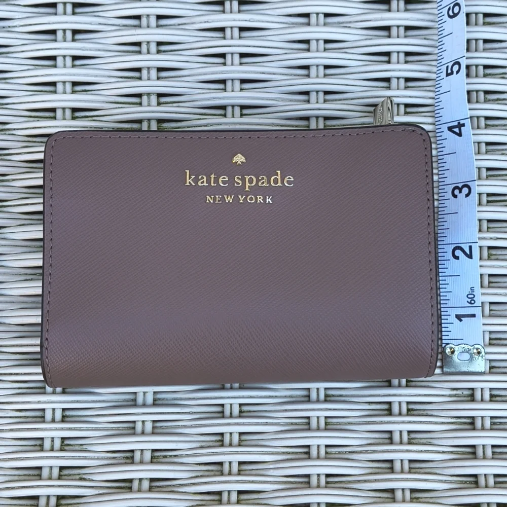 Kate Spade New York Staci Medium Compact Bifold Wallet || Dusty Mauve - Picture 12 of 12